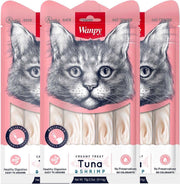 Wanpy - Creamy Lickable Treats Tonijn en garnaal - Voordeelbundel van 3 zakjes - Kattensnack