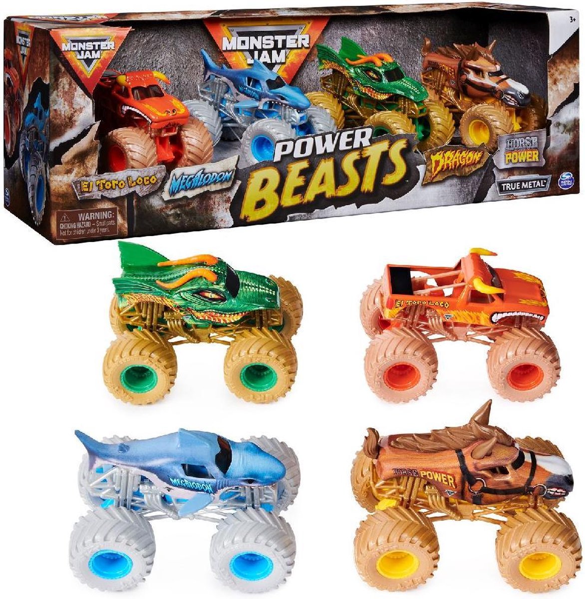 Monster Jam 4 Pack Vehicles