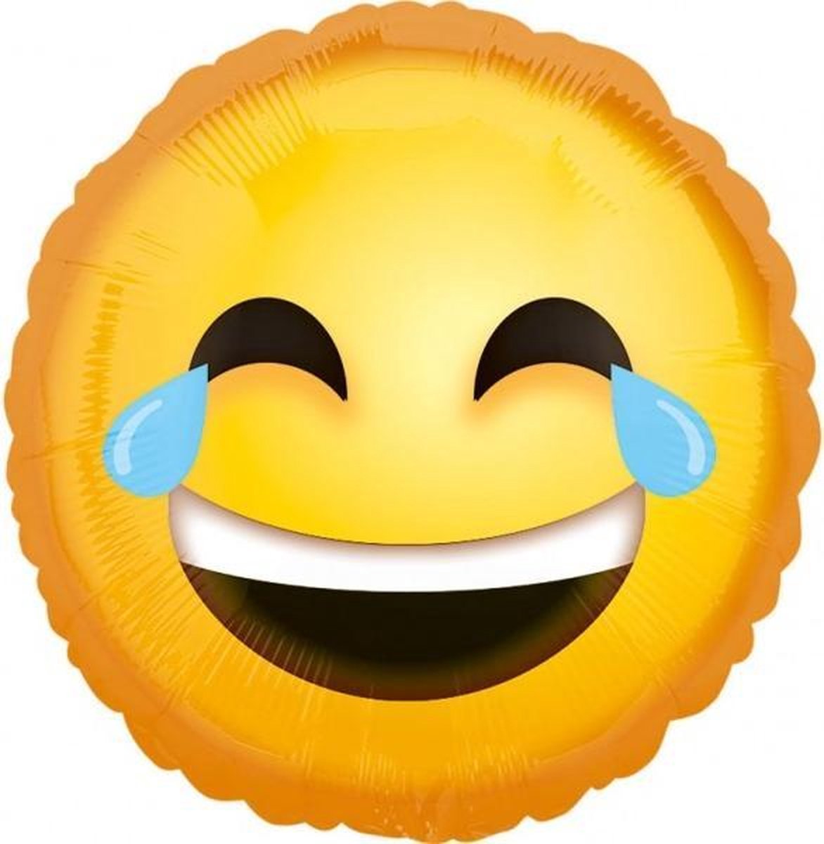 Anagram Folieballon Lachwekkende Emoticon 43 Cm Geel