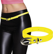 12 stuks: Riem - neon geel - 100x1