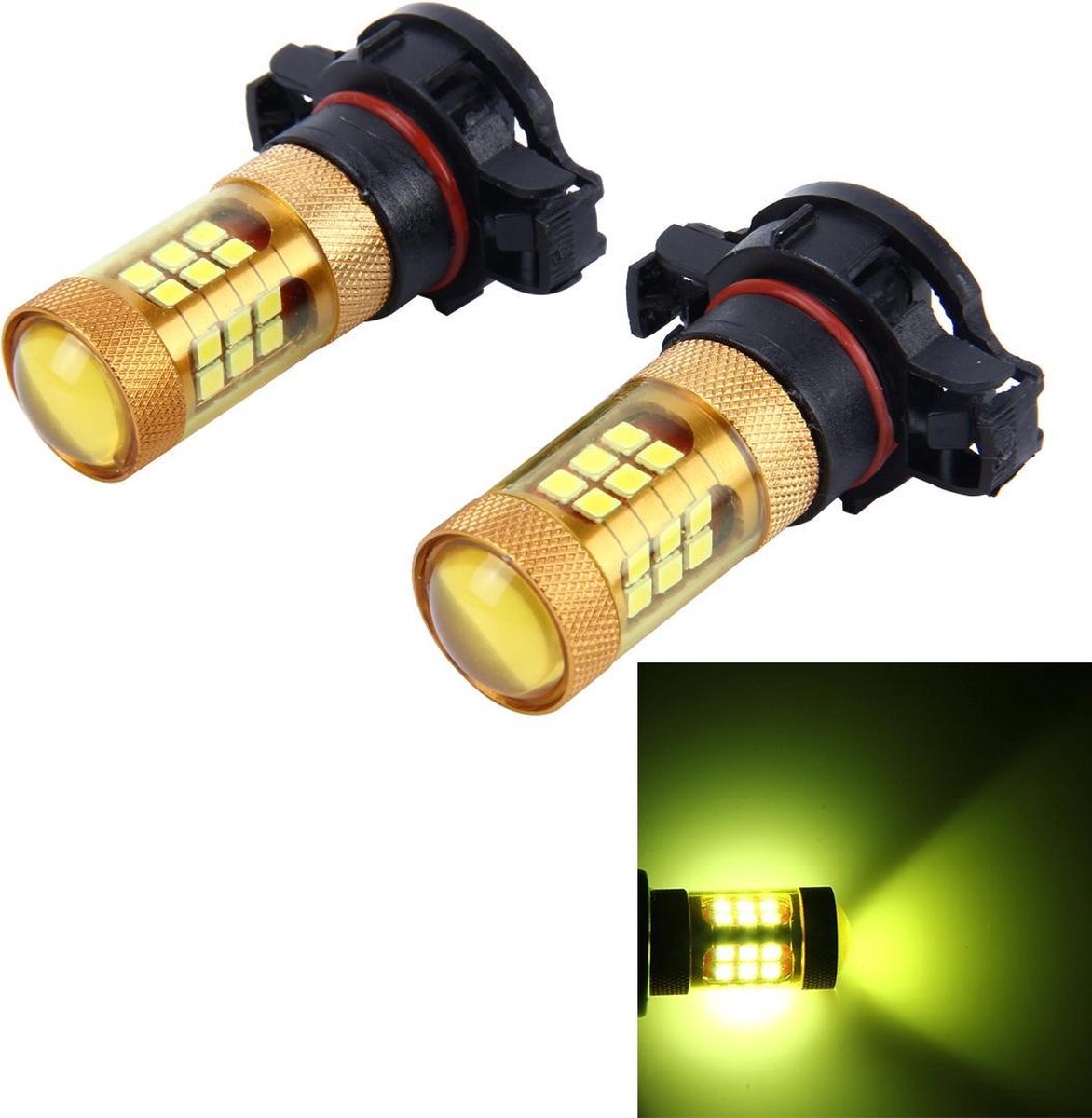 2 STKS H16 10W 1000 LM Auto Mistlampen met 28 SMD-3030 LED-lampen