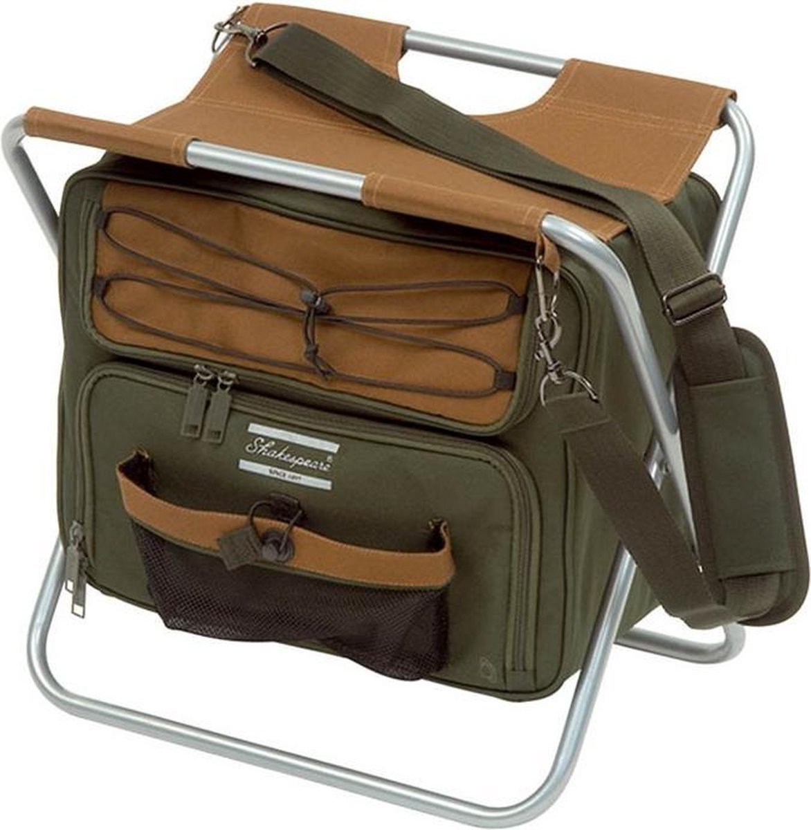 Shakespeare stool with cooler bag - Visstoel met koeltas