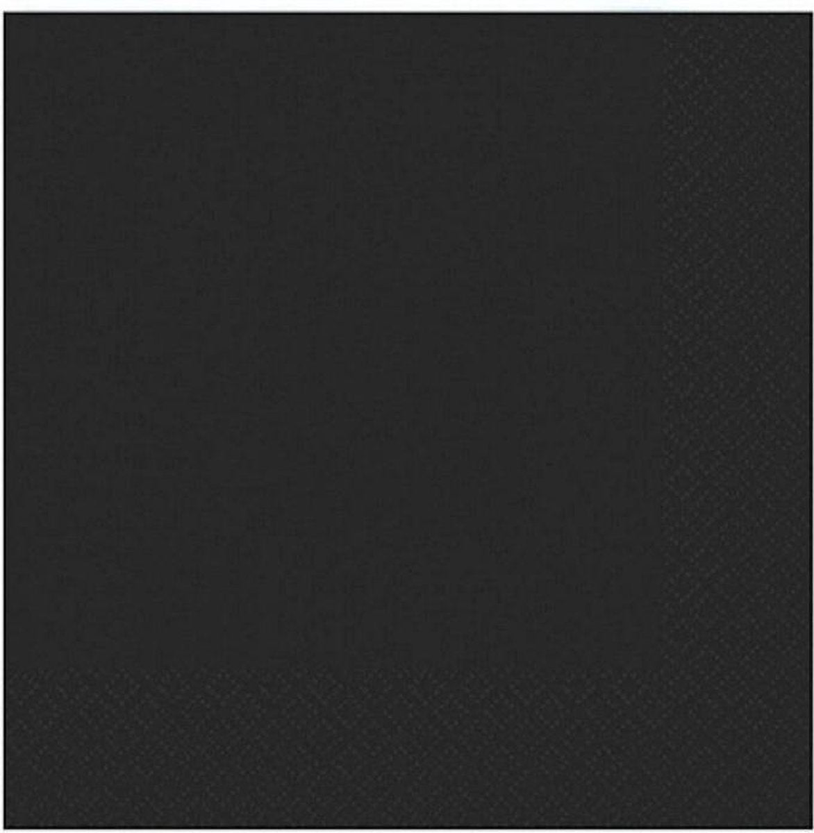 Duni Servetten Bio 3-laags 33 X 33 Cm Papier Zwart 20 Stuks