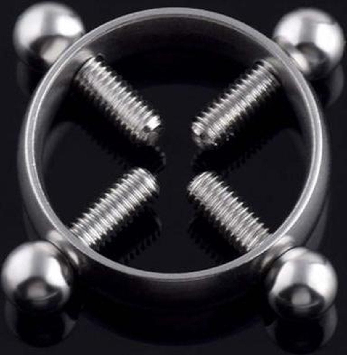 Tepelklem met schroefjes 18mm aanpasbaar | Seksspeeltje | bondage | SM | Tepel Unisex | borstversiering