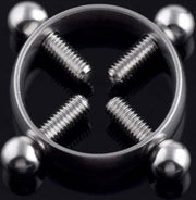 Tepelklem met schroefjes 18mm aanpasbaar | Seksspeeltje | bondage | SM | Tepel Unisex | borstversiering
