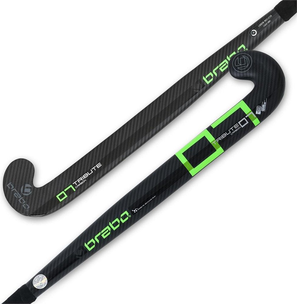 Brabo TC-7 CC Hockeystick Unisex - Black/Lime