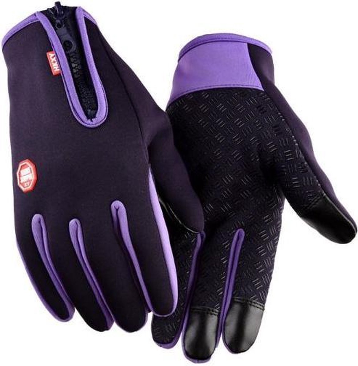 Waterdichte Touchscreen Handschoenen - Paars S