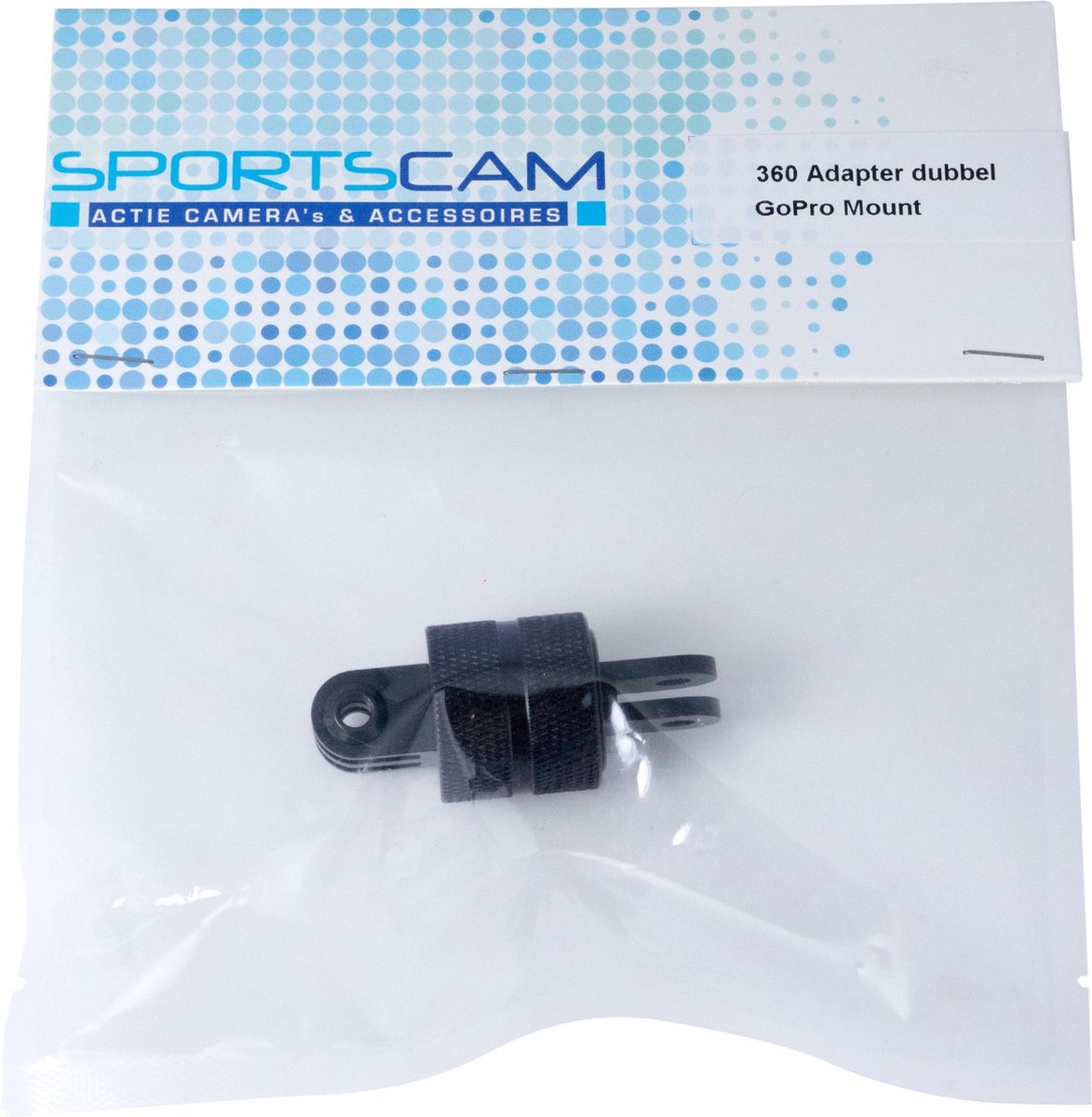 SportsCam Dubbele 360 graden Adapter GoPro Mount