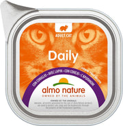 Almo Nature  Natvoer voor Katten - Daily Menu Kuipje - 32 x  100g - met Konijn - 32 x 100 gram