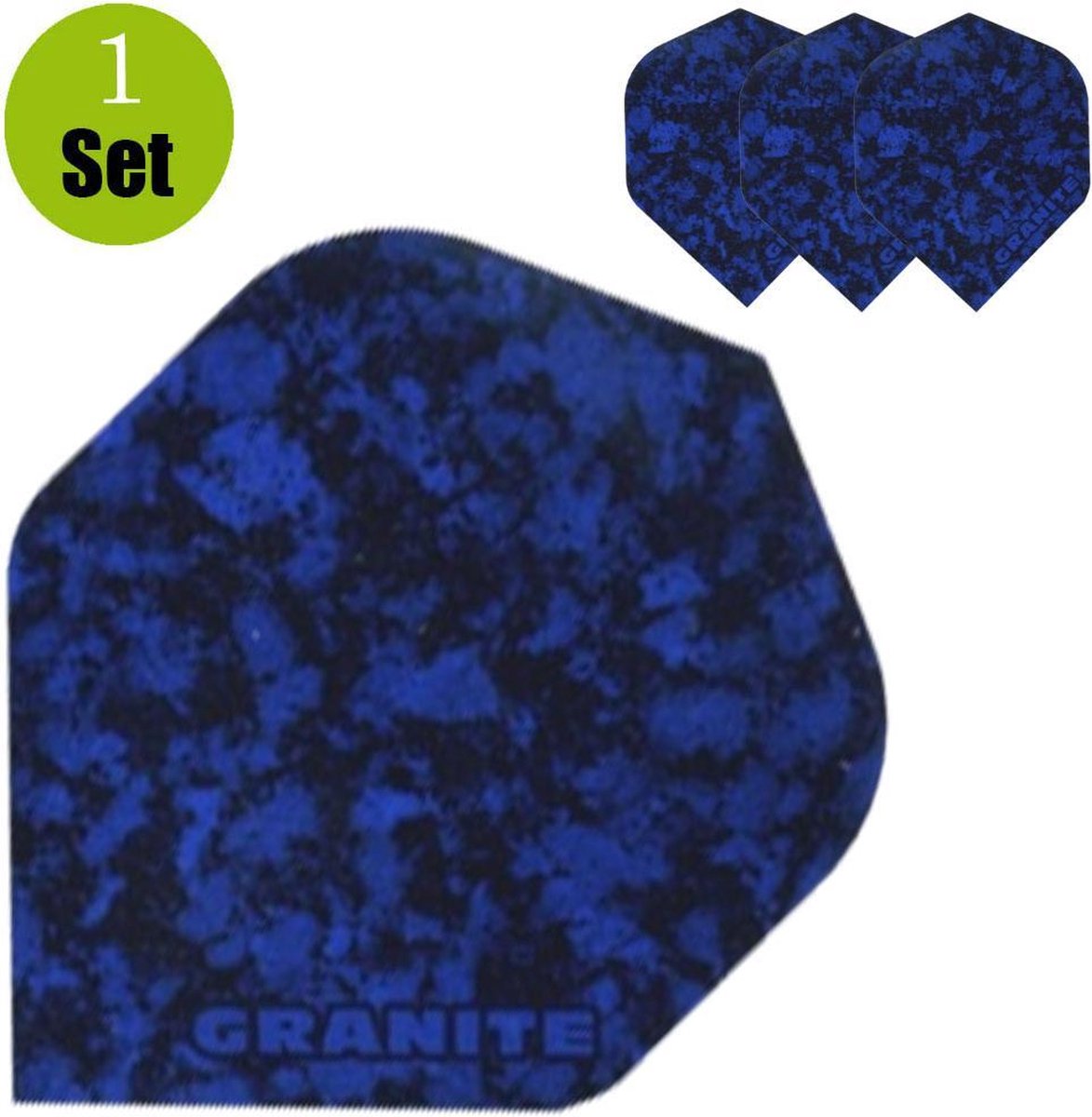 Granite Dart Flights - Blauw- ()