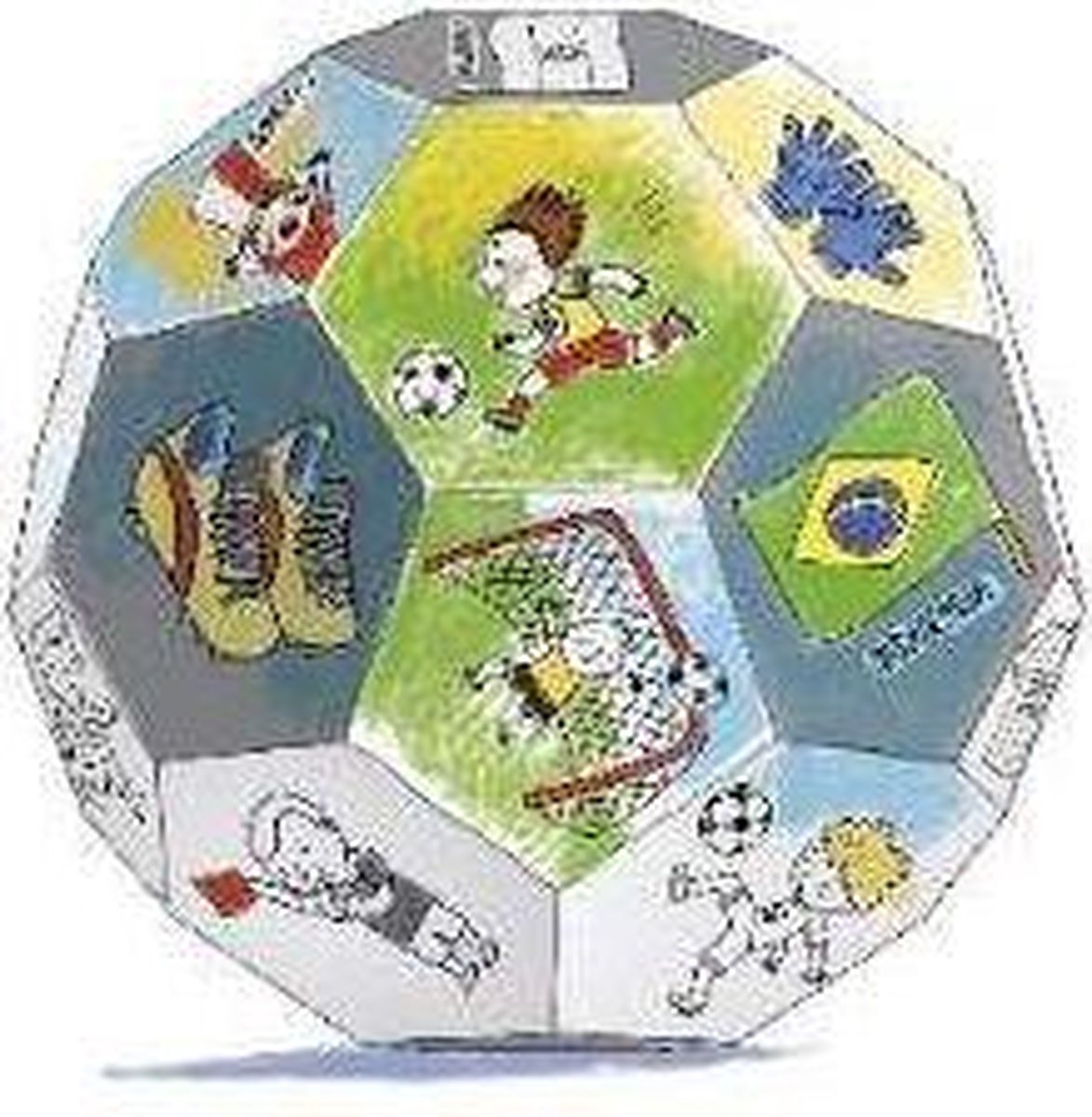Monumi - Model om te monteren en in te kleuren "Football"