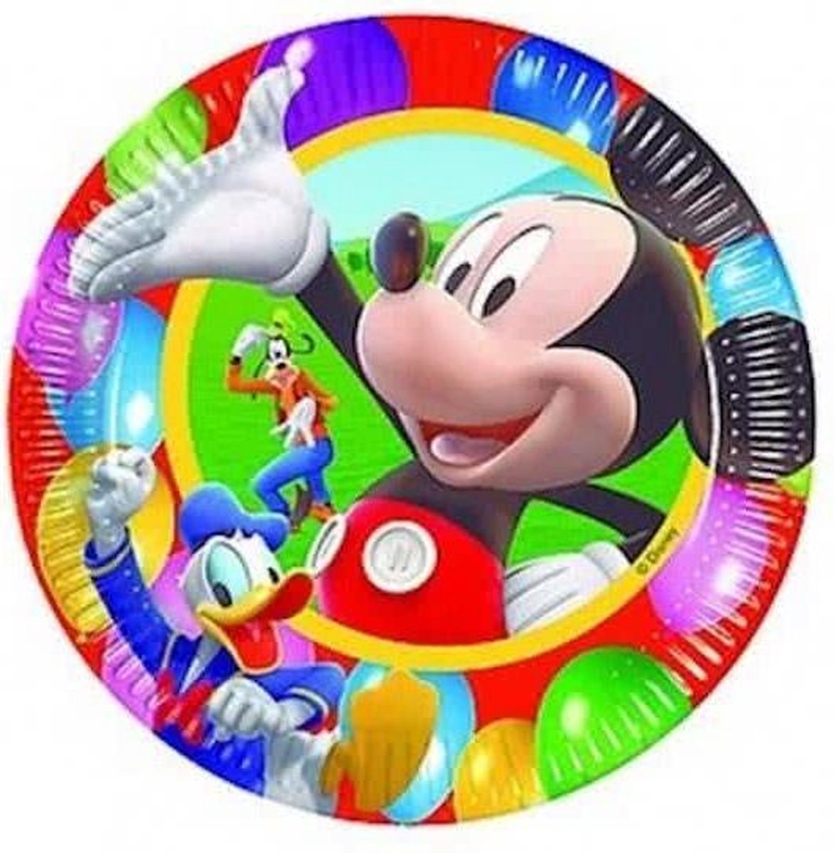 10 bordjes - Mickey Mouse - karton - 23cm