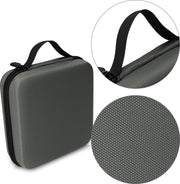 kwmobile Opbergtas voor Tonie-figuren - Nylon tas voor 20 Tonies - Harde opbergcase in antraciet