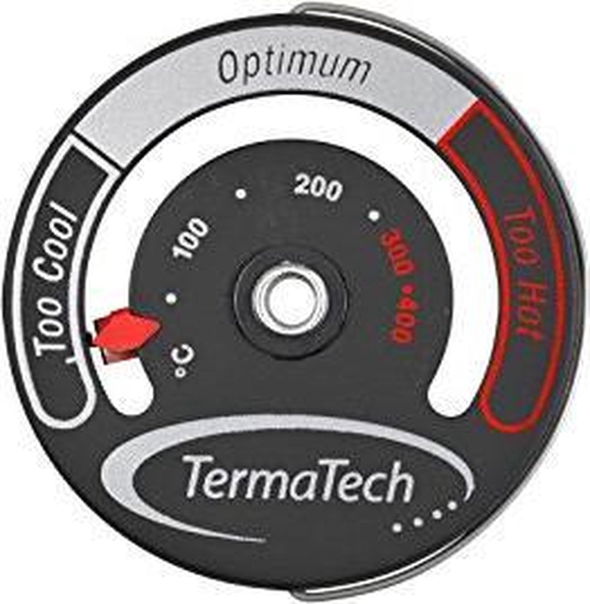Magnetische pijp Thermometer t.b.v. de kachelpijp