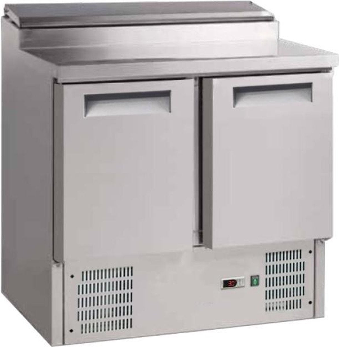 Gastro-Inox 2-deurs RVS saladette