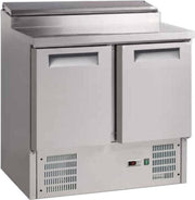 Gastro-Inox 2-deurs RVS saladette
