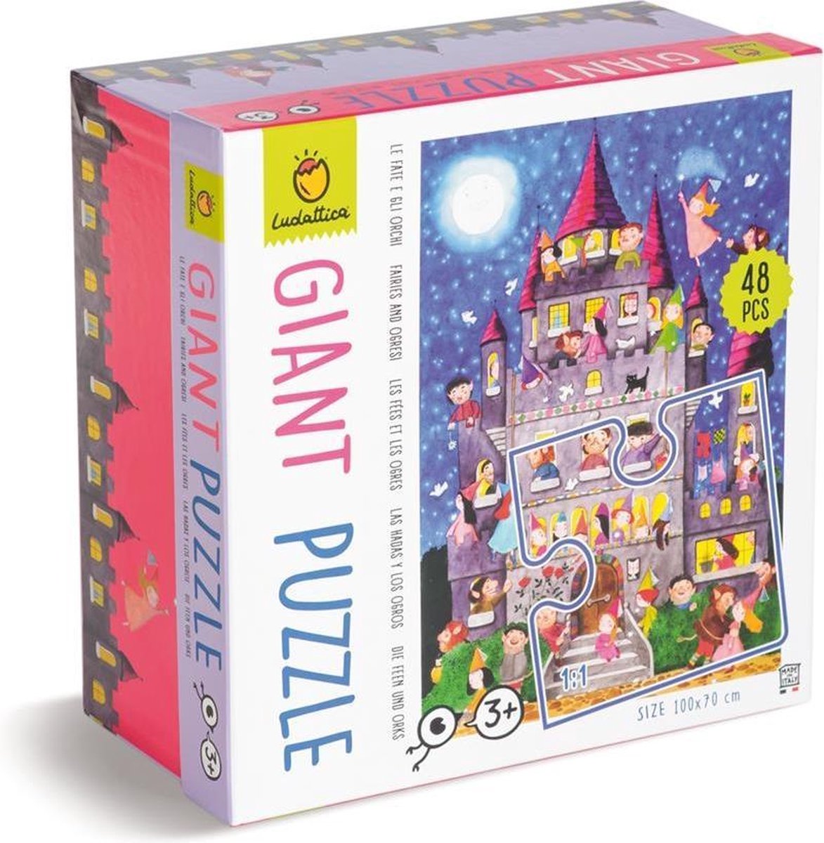 Ludattica Reuzen Puzzel Feeën en Orks 48 st