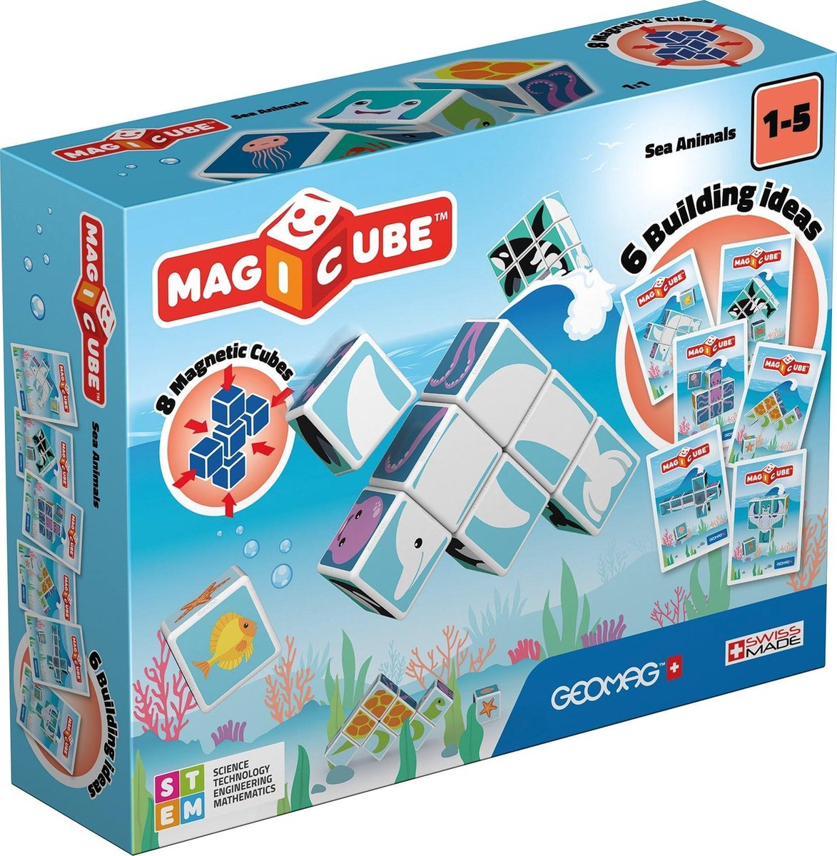 Geomag MagiCube Sea Animals - 11 delig