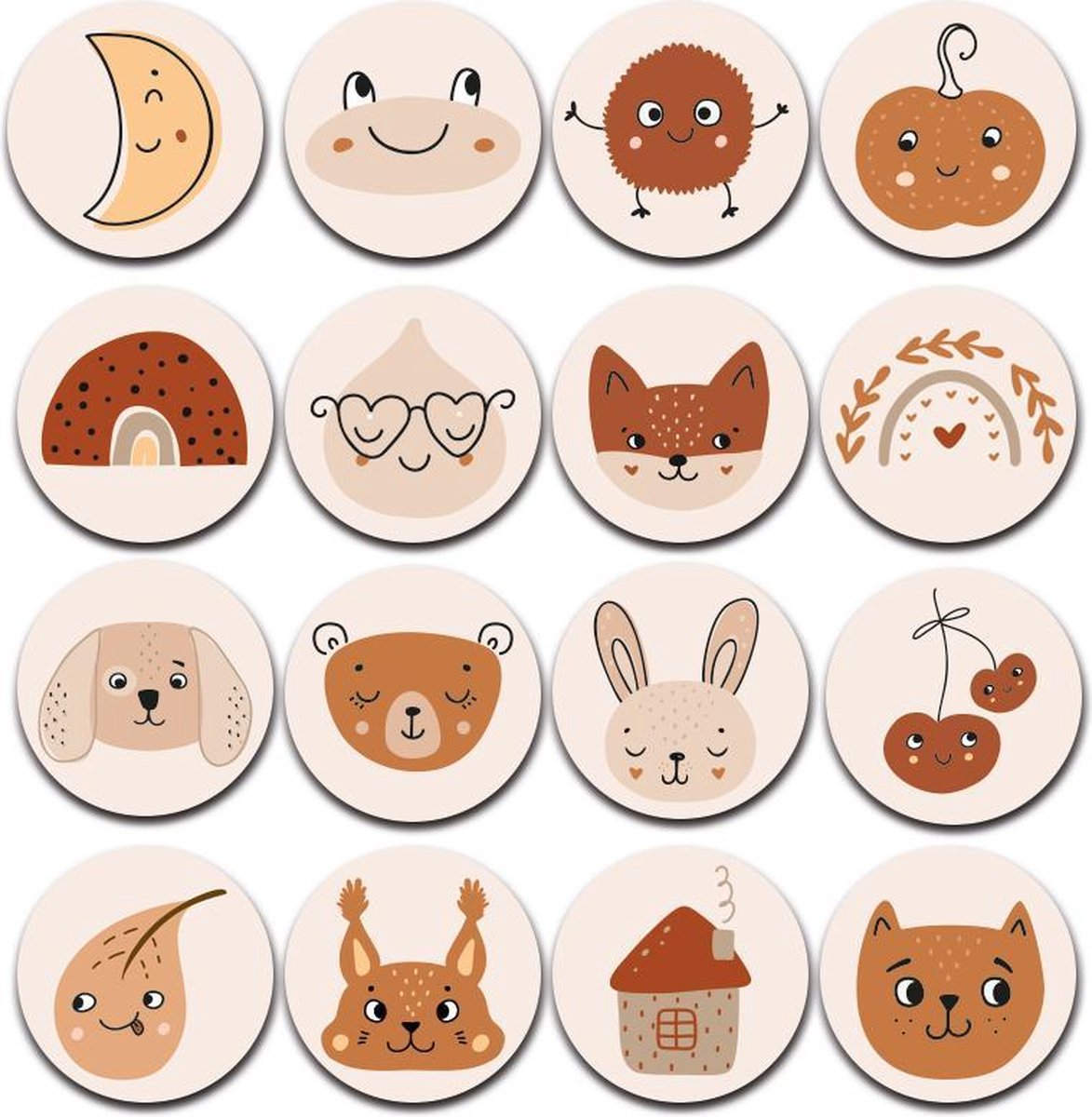 Label2X Memoryspel soft autumn