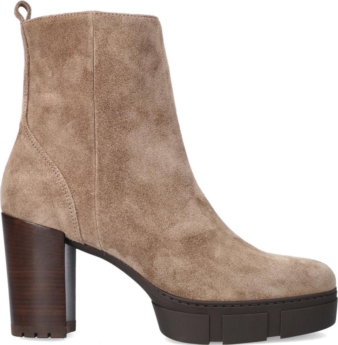 Unisa Kopsi Enkellaarsjes - Enkelboots - Dames - Taupe - Maat 40