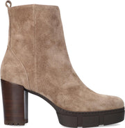 Unisa Kopsi Enkellaarsjes - Enkelboots - Dames - Taupe - Maat 40