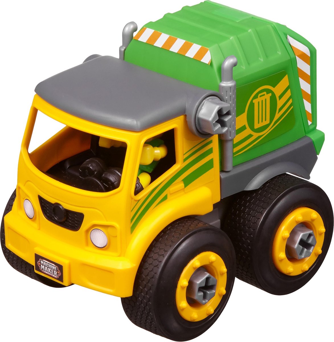 Nikko - Machine Maker Auto City Service: vuilniswagen 9-delig