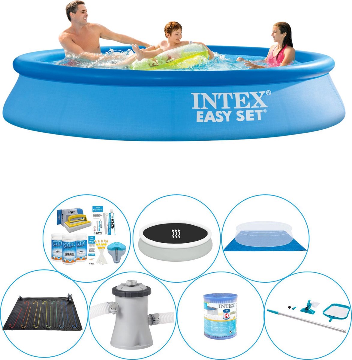 Intex Easy Set Rond 305x61 cm - Zwembad Comfort Pakket