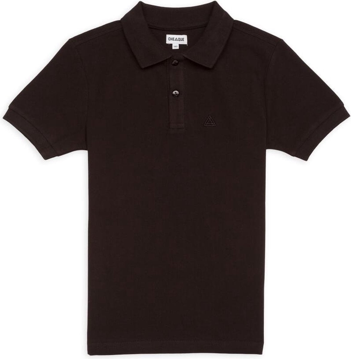 CHEAQUE LOGO ZWART KIDS POLO
