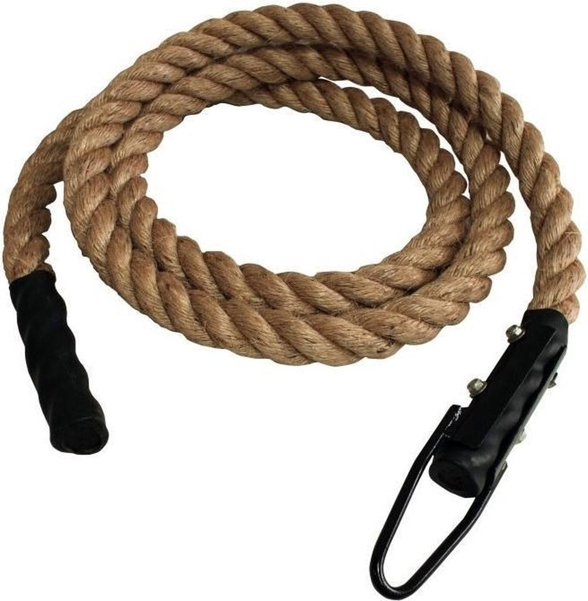 Muscle Power Sisal Klimtouw met Haak - 4 meter