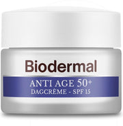 Biodermal Anti Age dagcreme 50+ - Dagcrème met SPF15 tegen huidveroudering - Anti rimpel creme vrouwen -  SPF15 - 50ml