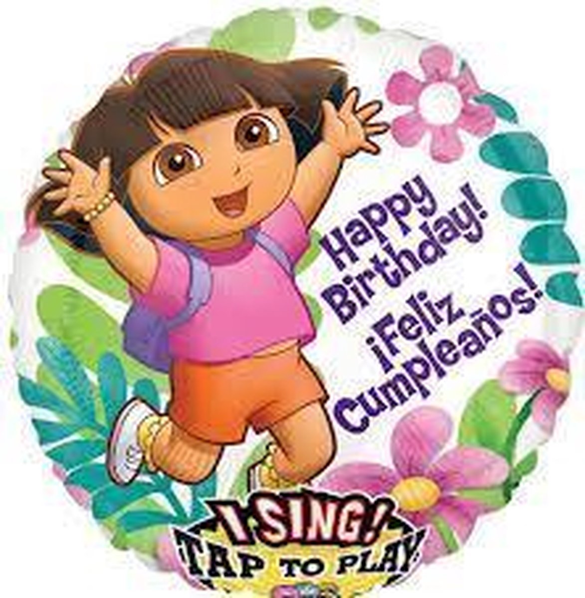 Folie sing a tune ballon Dora hb  (excl. helium)