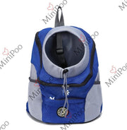 Honden rugzak| Draagtas puppy |Blauw | Maat L tm 9 kg