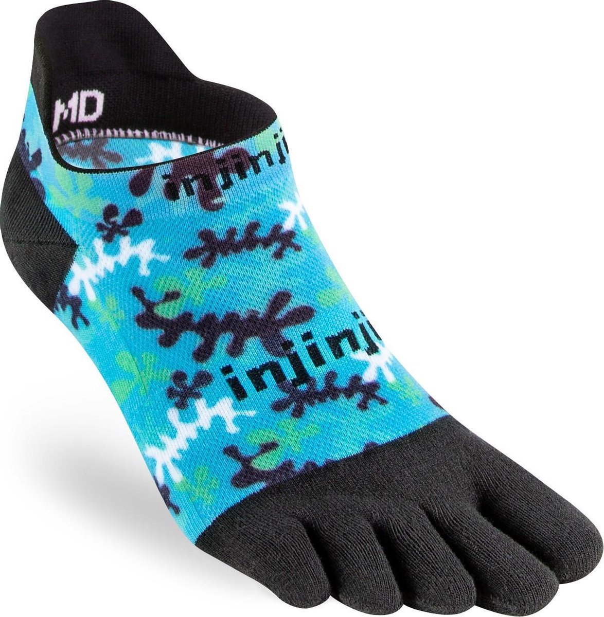 Injinji Spectrum Run Light No-Show Teensok 261410 - Meerkleurig reef Unisex - S=37-40