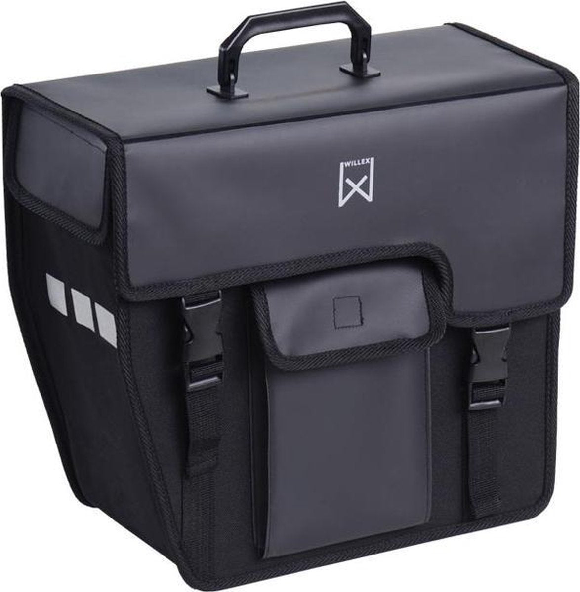 Willex Fietstas Shopper Afgeschuind Links - Zwart - 17L