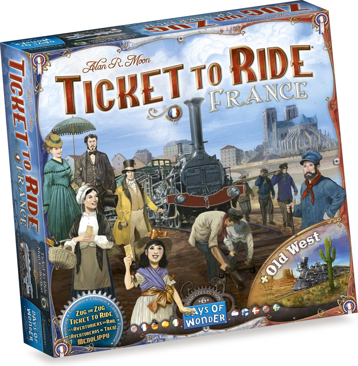 Ticket to Ride France & Old West - Uitbreiding - Bordspel