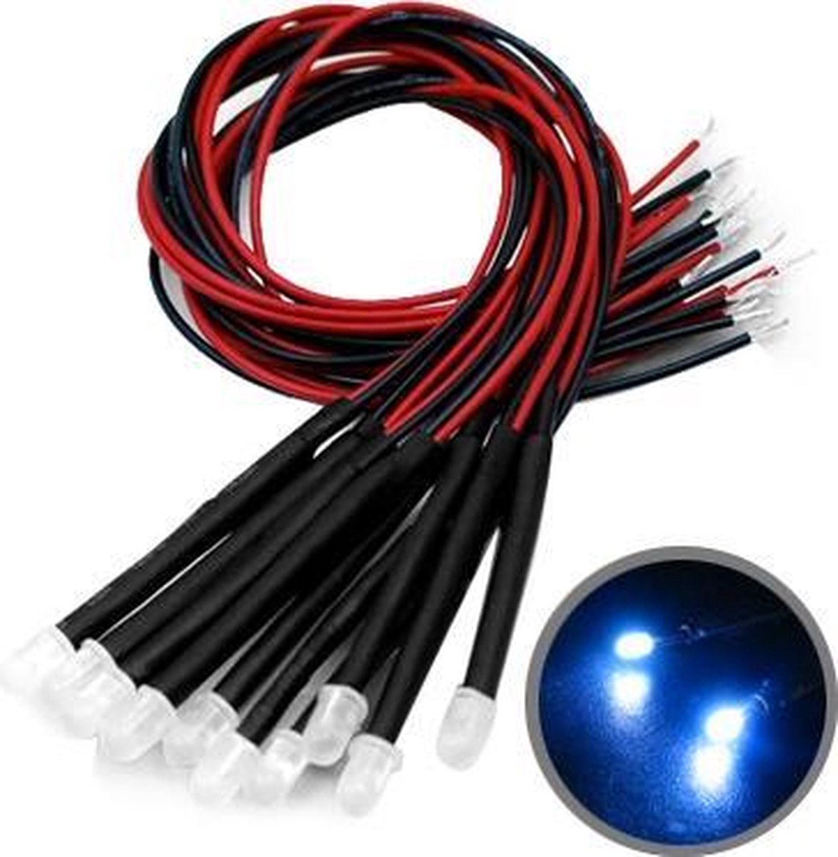 DIY Blauwe LED-gloeilamp (10 stuks in Ã©Ã©n verpakking