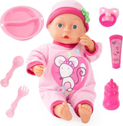 Bayer Babypop - First Words Babydoll - Roze - 33 cm