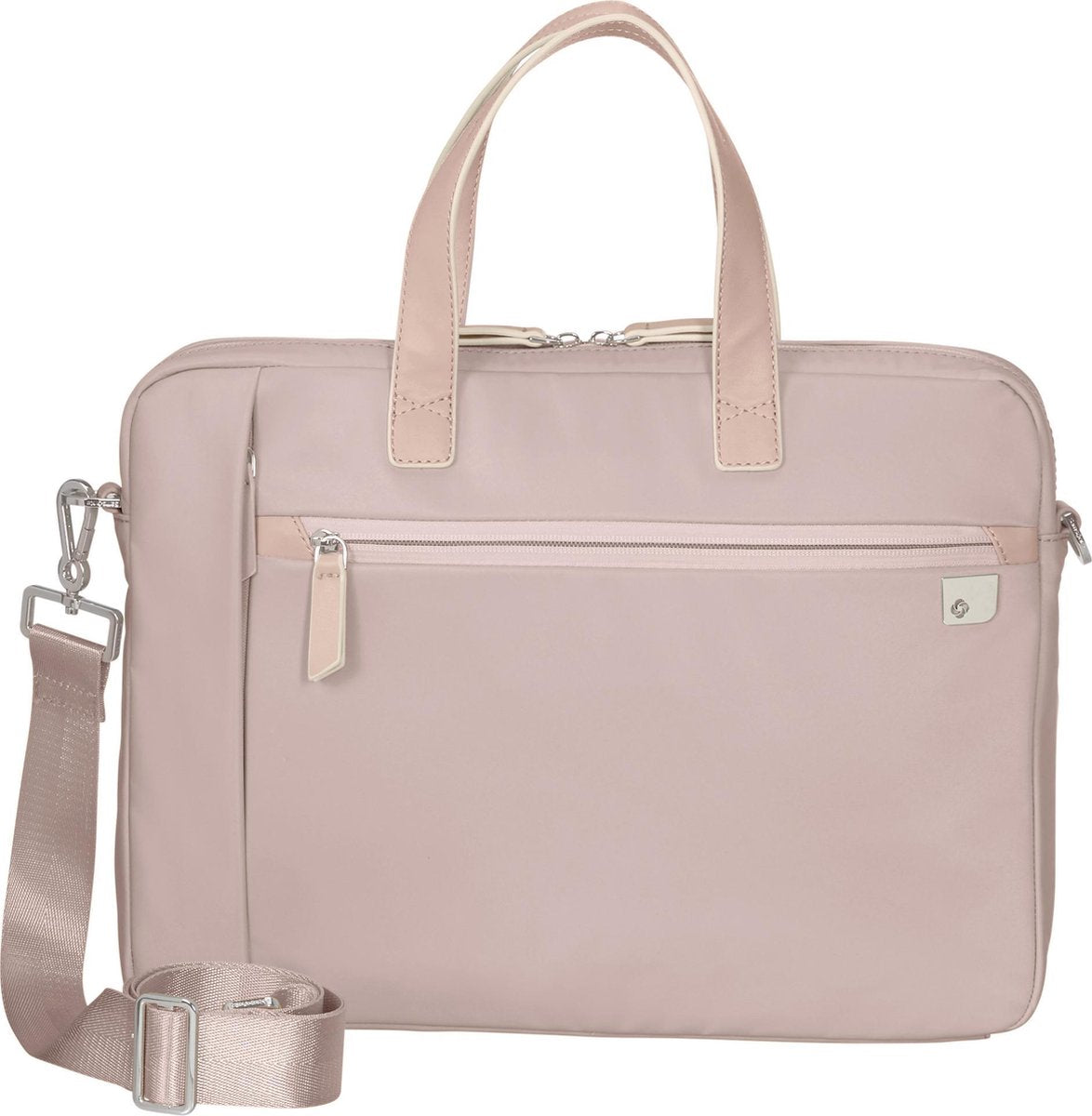 "Samsonite Laptopschoudertas - Eco Wave Bailhandle 15.6"" Stone Grey"