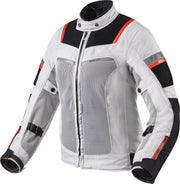 REV'IT! Tornado 3 Lady Silver Black Motorcycle Jacket 40