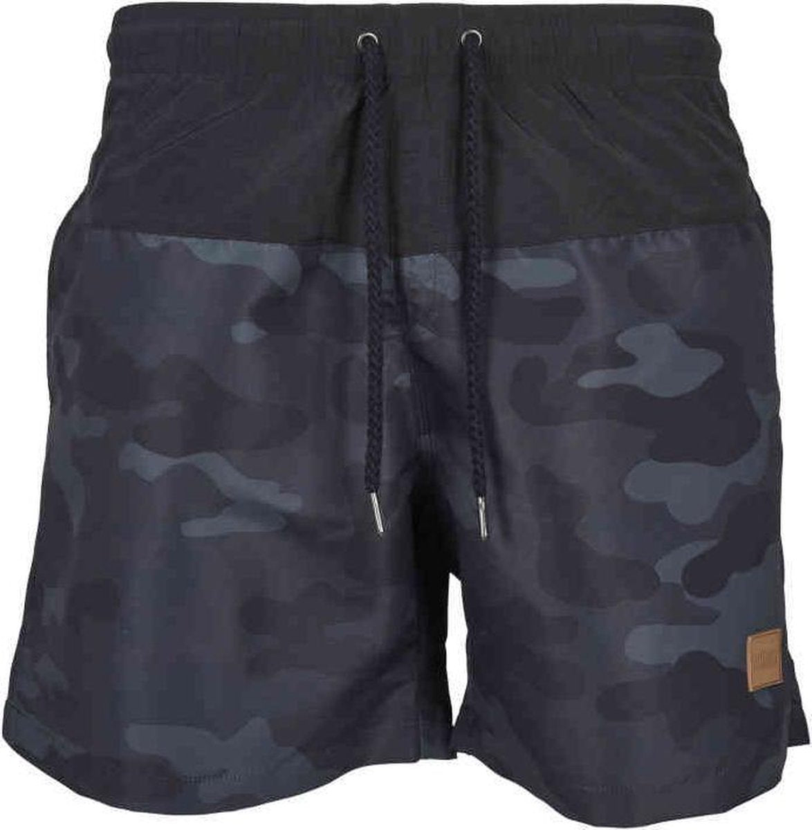 Urban Classics Zwemshorts -L- Block Zwart