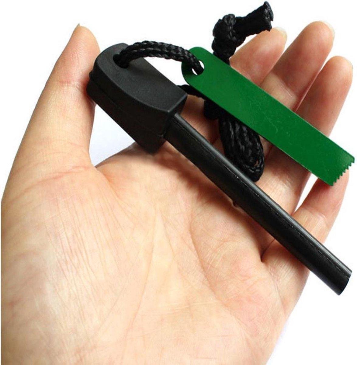 LOUZIR Vuursteen Magnesium Vuurstarter - Vonkenmaker - Survival Tool - Vuursteen Strijker