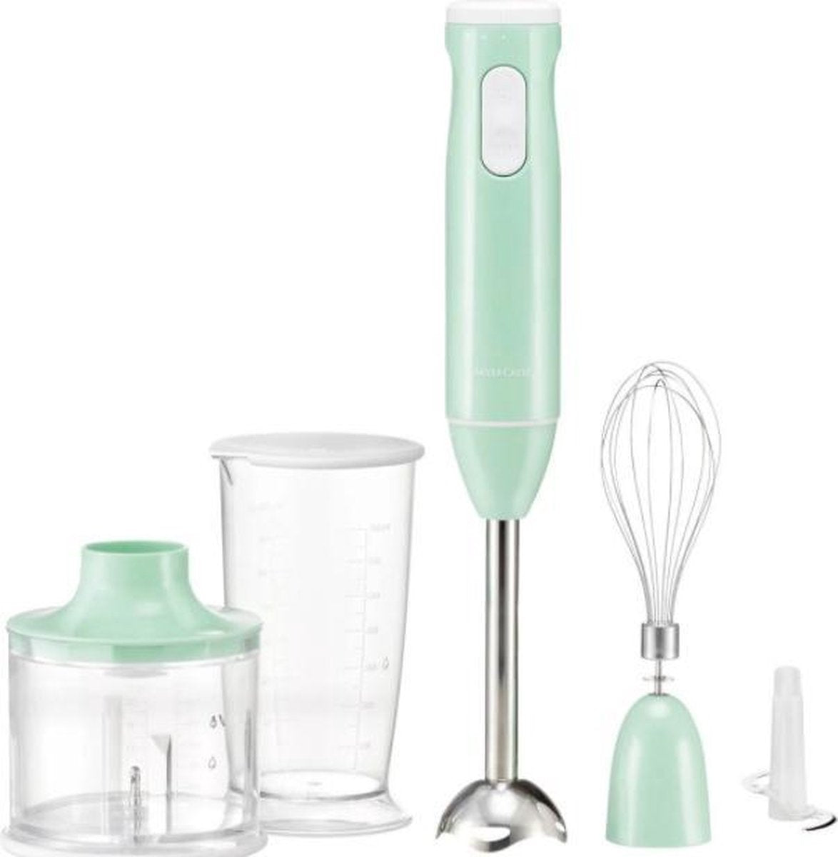 SILVERCREST® 3-in-1 staafmixerset Lichtblauw (Aqua) - 600W - Met 3 verschillende opzetstukken: een garde