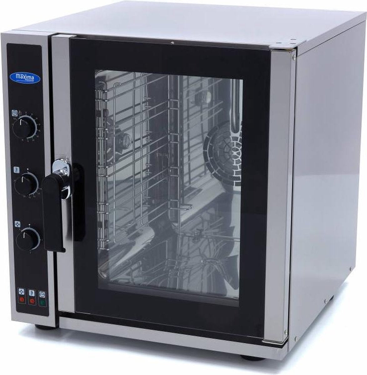 Combisteamer 5 x 2/3 GN - RVS - Analoge Bediening - 99 Programma's - 10 Stoom Niveaus - Professionele Horeca Stoom Oven - Maxima