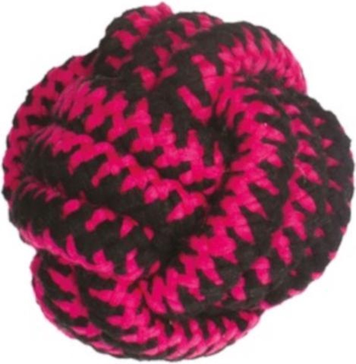 M-pets Hondentouw Twist Bal 11 Cm Katoen Roze