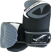 Punch Round No-Fear Bokshandschoenen Zwart Grijs 10 OZ Bokshandschoenen