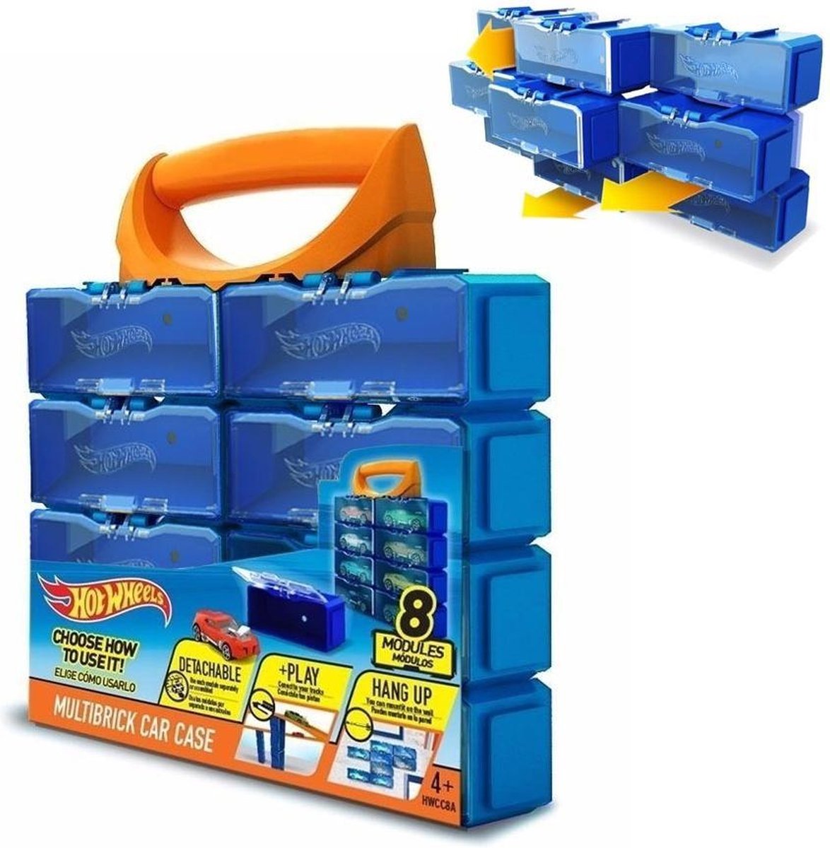 Hot Wheels - Multibrick - opbergkoffer - 8 vakken