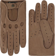 Leren autohandschoen voor heren model Miami Color: Canvas