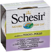 Schesir bouillon tonijn / kip kattenvoer 70 gr