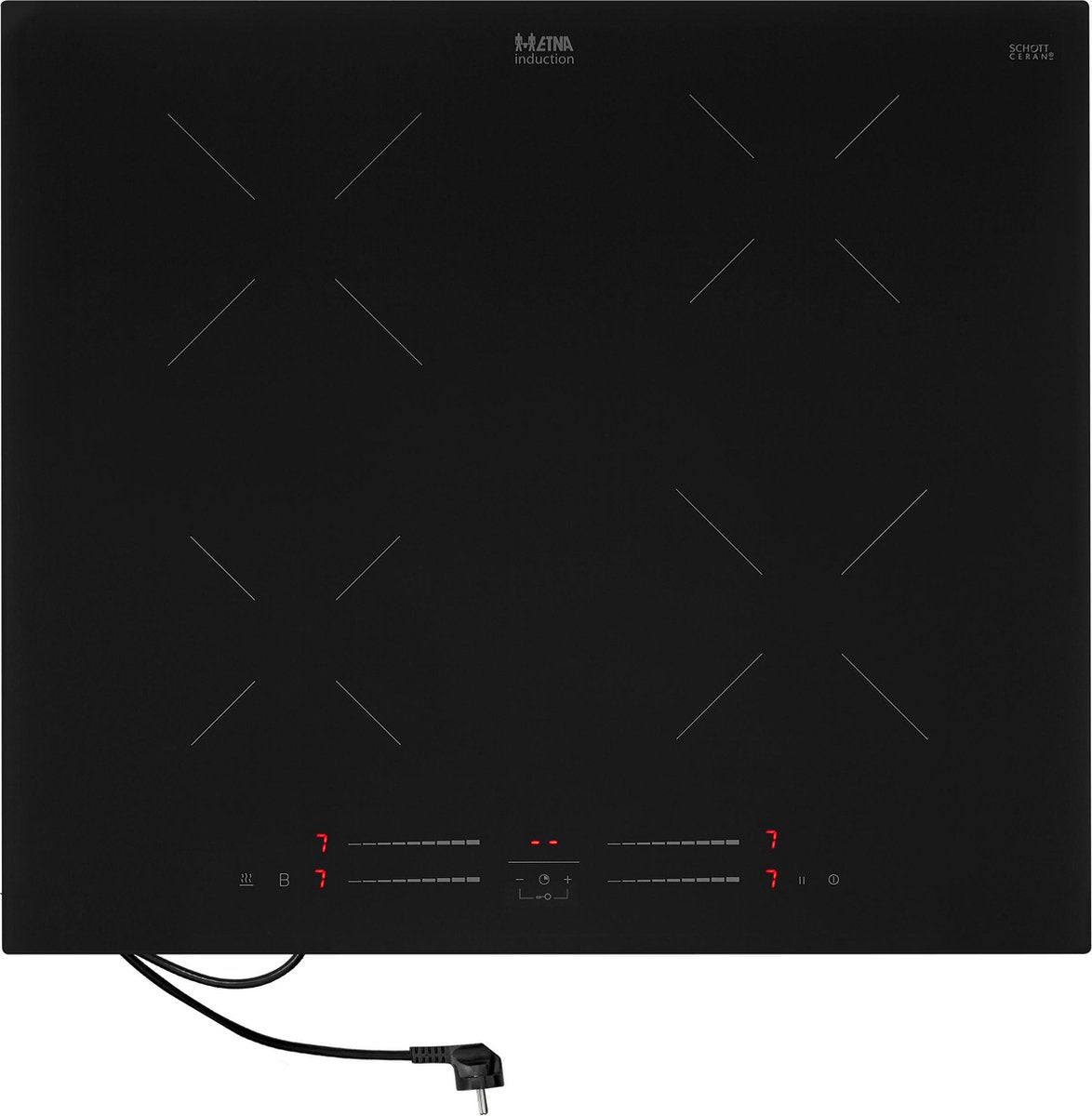 ETNA KIS560ZT - Inbouw inductie kookplaat - Zwart