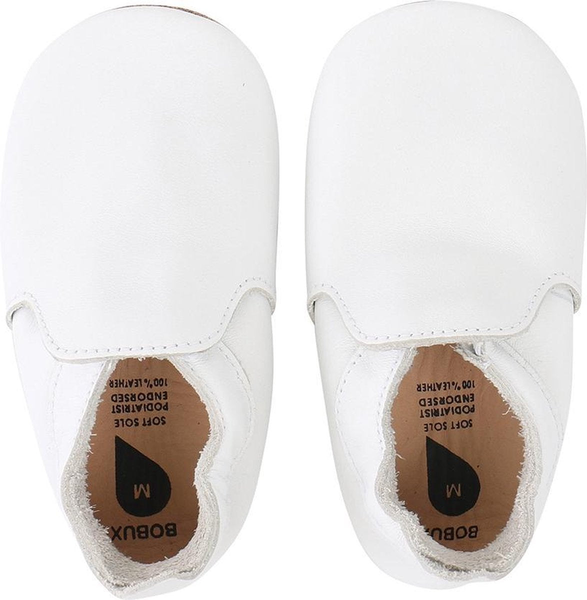 Bobux babyslofjes white loafer